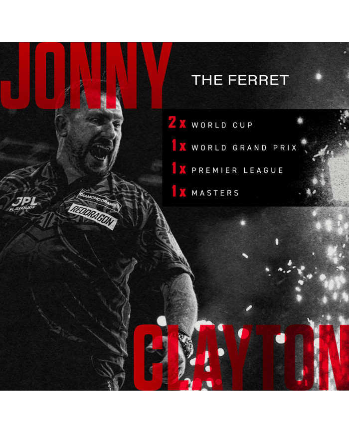 Red Dragon Jonny Clayton Core 21g Brass Darts
