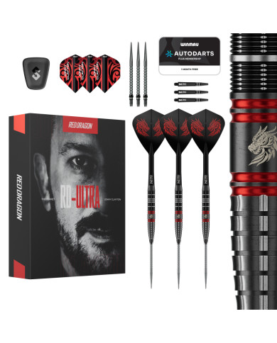 Red Dragon Jonny Clayton Ultra 90% Tungsten SP Darts 22g