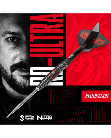 Red Dragon Jonny Clayton Ultra 90% Tungsten SP Darts 22g
