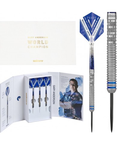 Unicorn Gary Anderson World Champion 90% Tungsten - Phase 5 Steel Tip