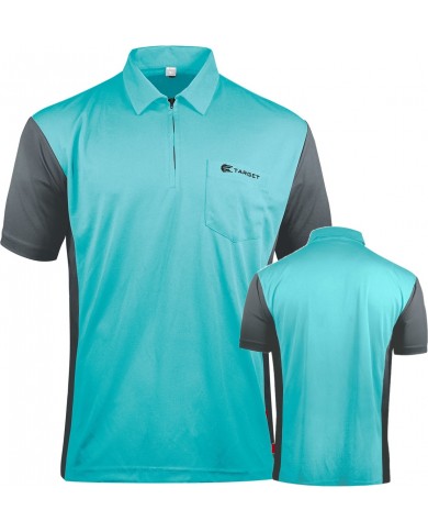 Target Cool Play Hybrid 3 Dart Shirt - Sky Blue / Grey