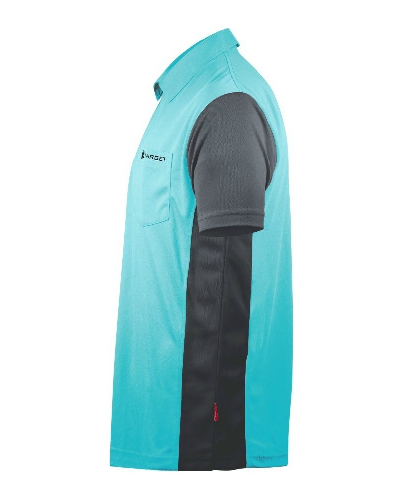 Target Cool Play Hybrid 3 Dart Shirt - Sky Blue / Grey