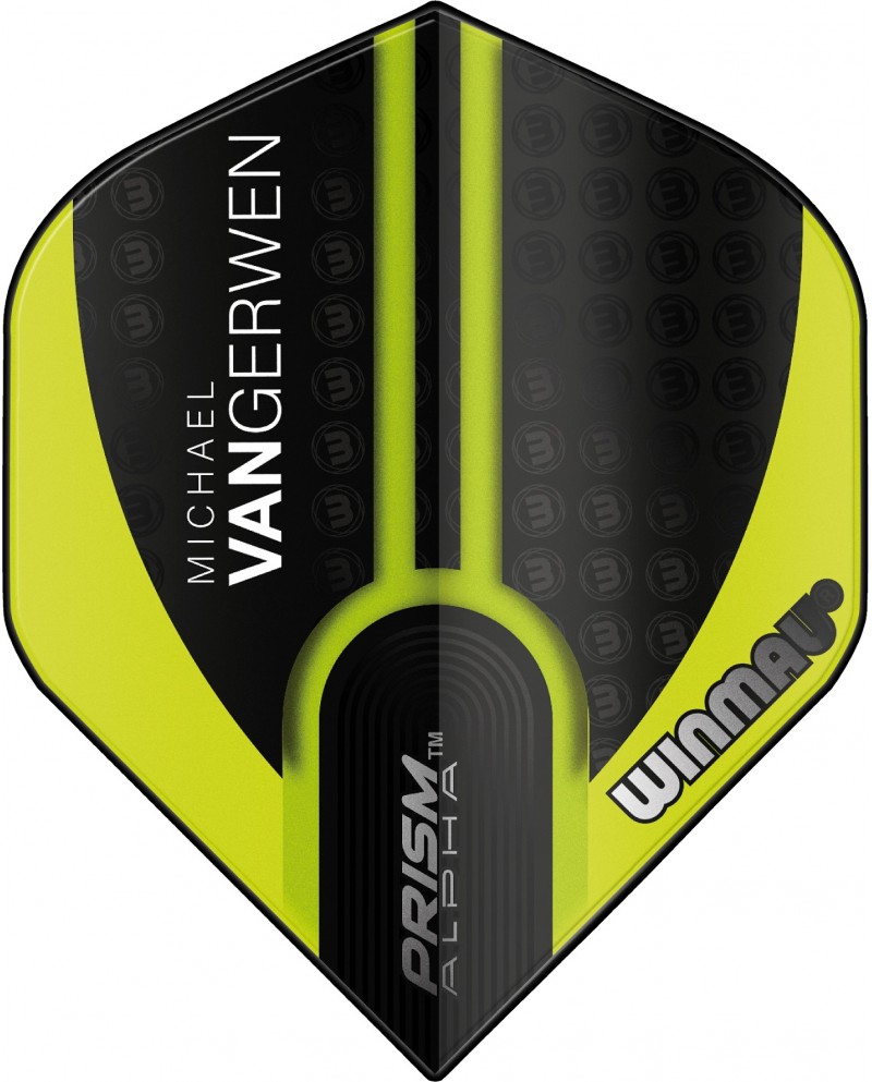 Winmau Prism Alpha MvG Flights - Green & Black Lines