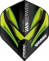 Winmau Prism Alpha MvG Flights - Black & Green