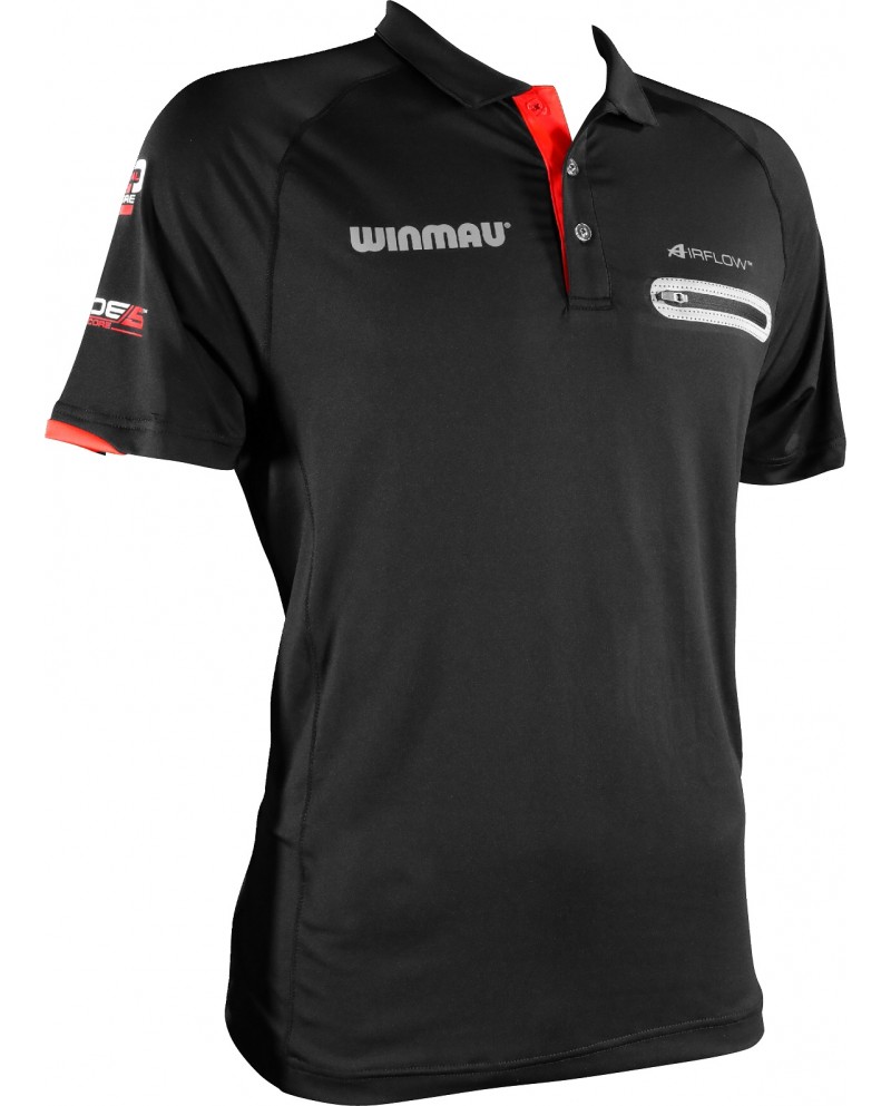 Winmau Pro-Line Dart Shirt - Contrast Black