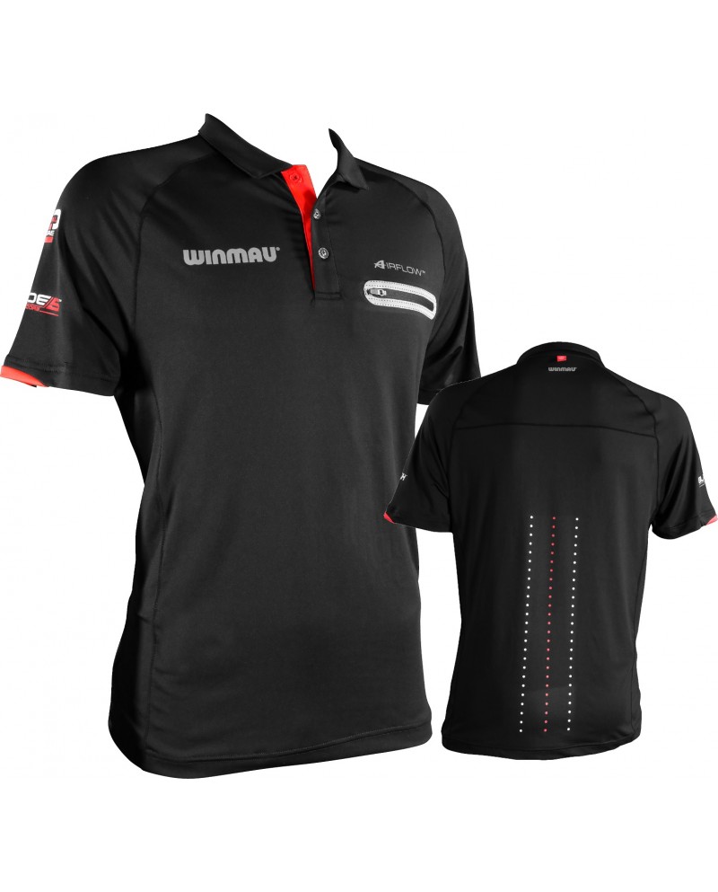 Winmau Pro-Line Dart Shirt - Contrast Black