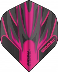 Winmau Prism Alpha Standard Flights - Black & Pink