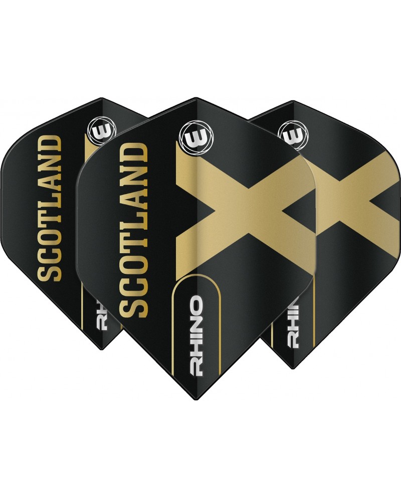 Winmau Rhino Black & Gold Country Flights - Scotland