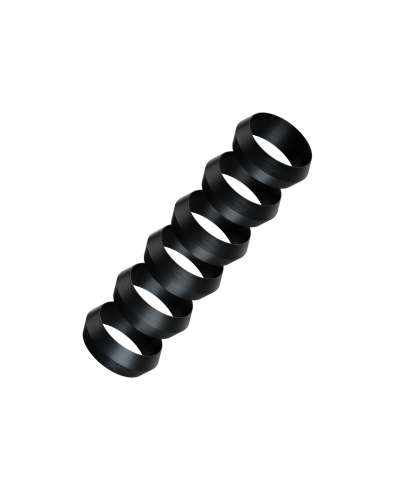 Harrows Pyramid Rings Black
