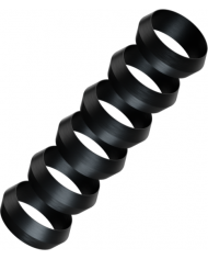 Harrows Pyramid Rings Black