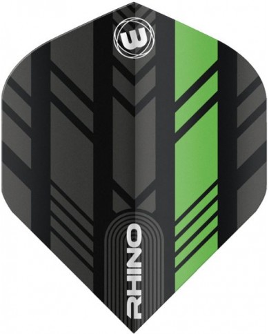 Winmau Rhino Standard Flights - Black & Green