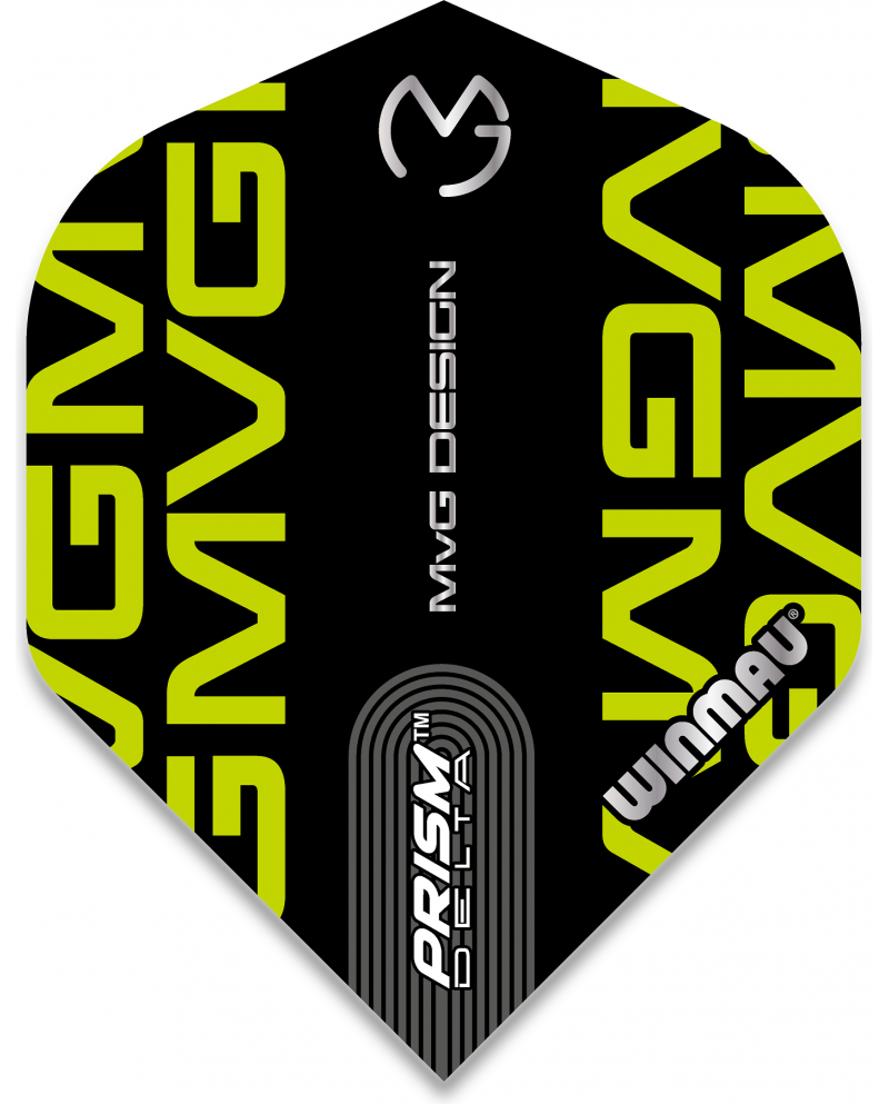 Winmau Prism Delta MVG Design Flights - Black/Green