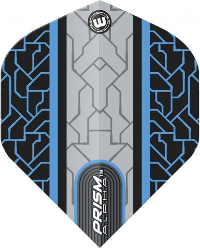 Winmau Prism Alpha Flights - Grey/Blue