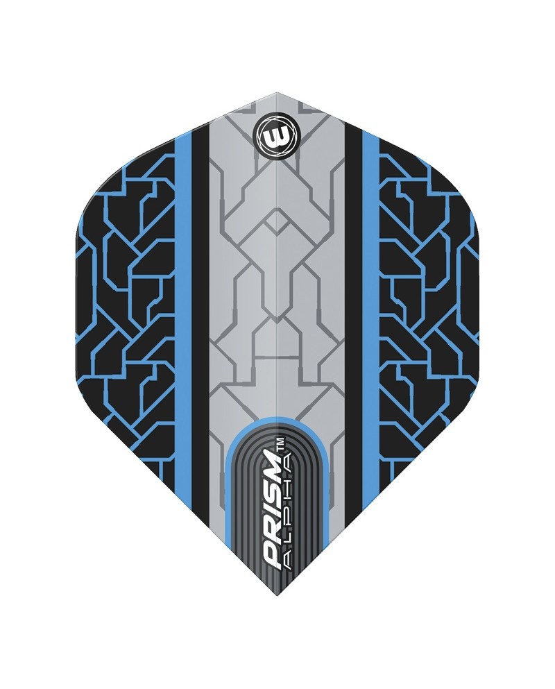Winmau Prism Alpha Flights - Grey/Blue