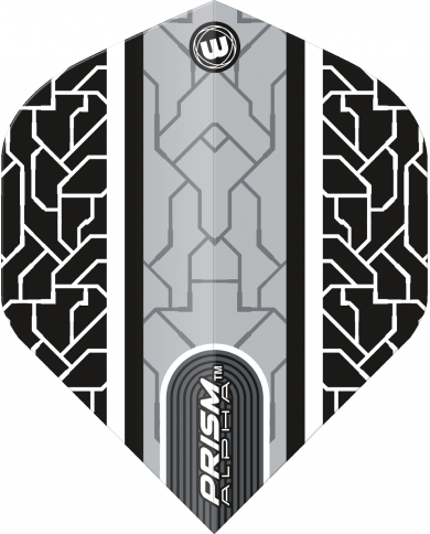 Winmau Prism Alpha Flights - Grey/White