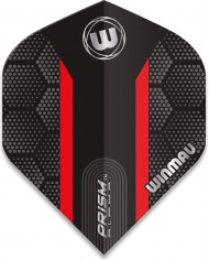 Winmau Prism Alpha Hexagon Flights - Black & Red
