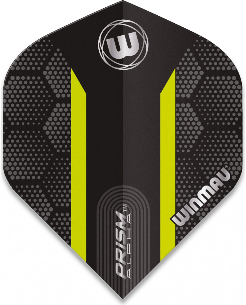 Winmau Prism Alpha Hexagon Flights - Black & Green