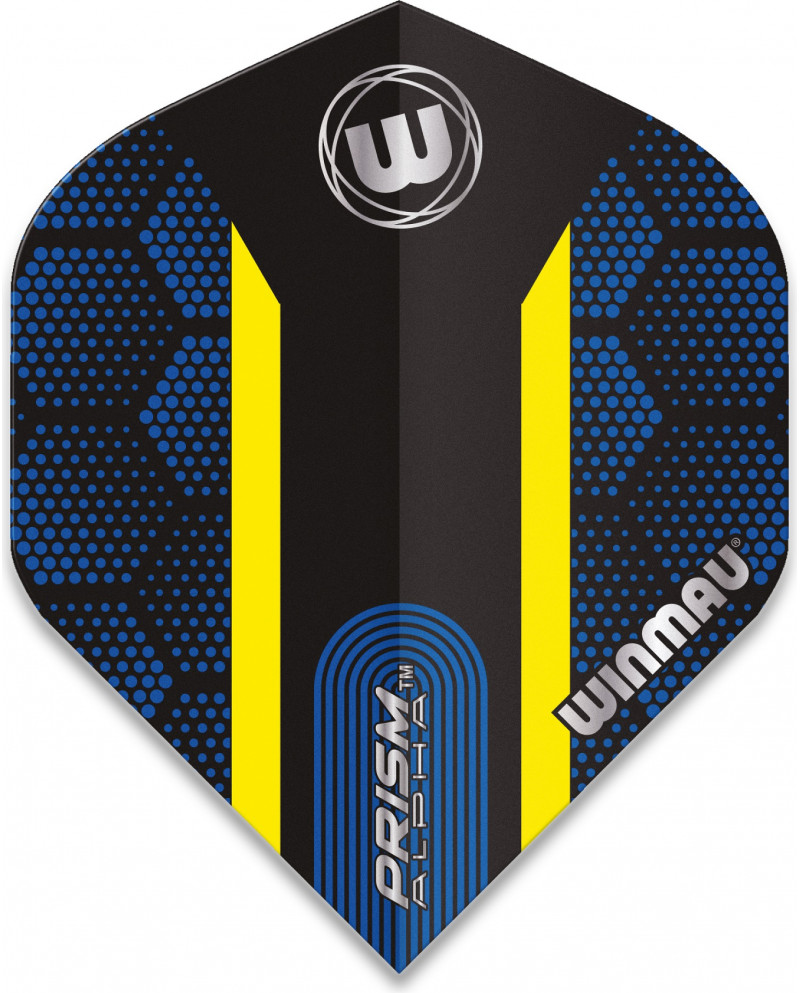 Winmau Prism Alpha Hexagon Flights - Blue & Yellow