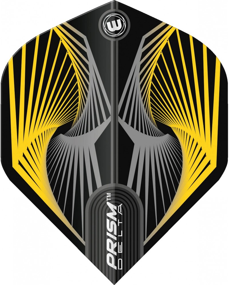 Winmau Prism Delta Flights - Yellow/Grey