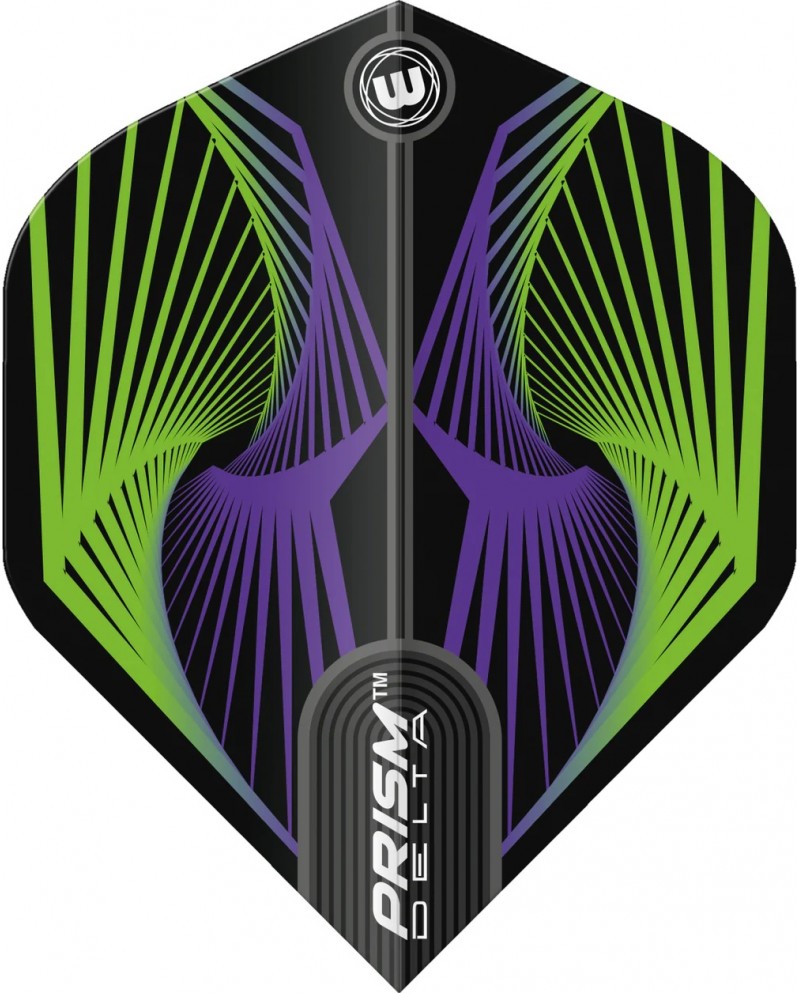 Winmau Prism Delta Flights - Green/Purple