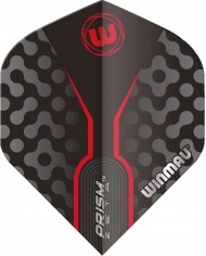 Winmau Prism Zeta Flights Standard Black & Red