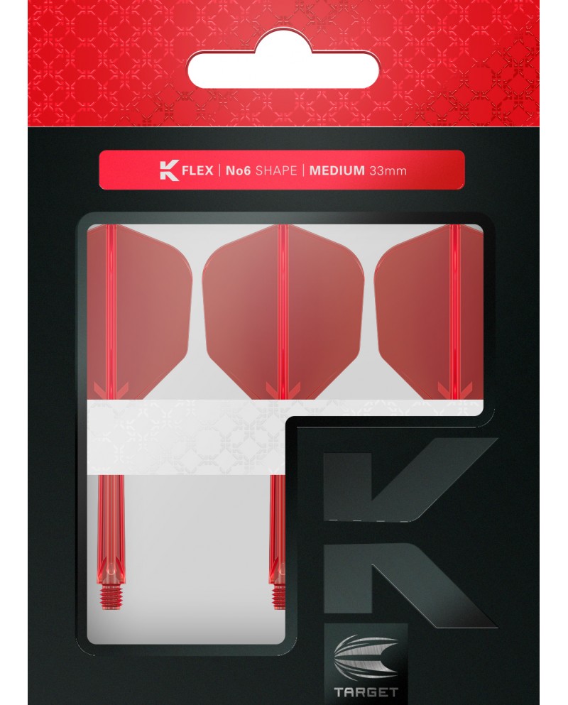 Target K-Flex Dart Flight System No6 - Red