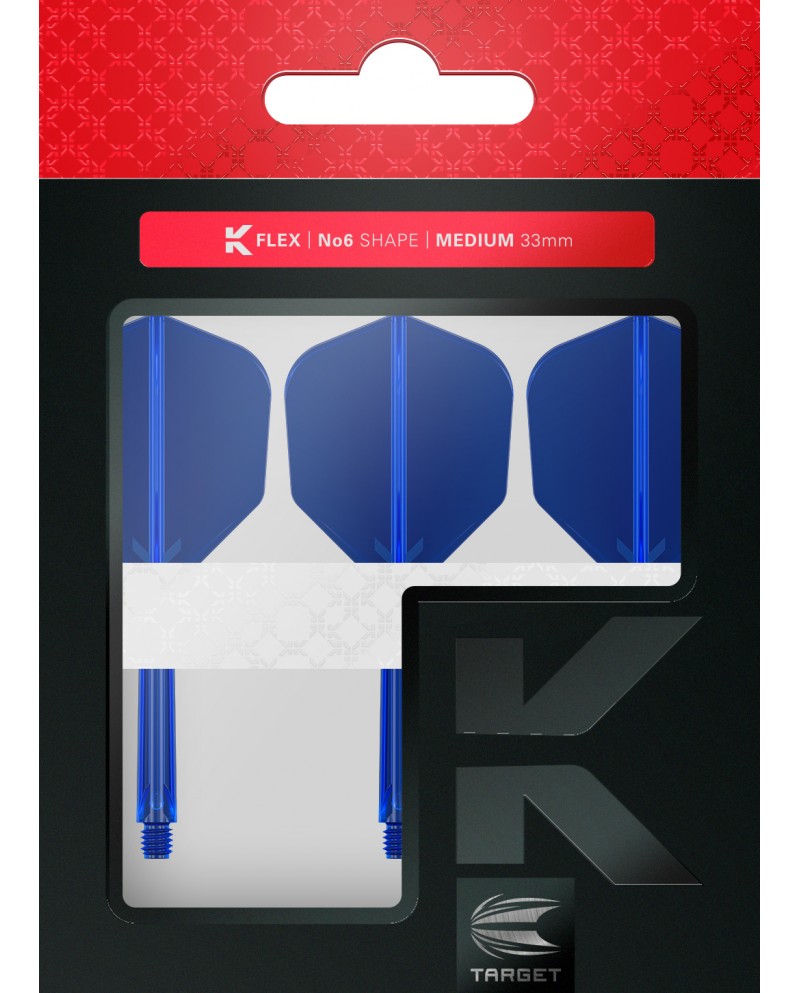 Target K-Flex Dart Flight System No6 - Blue
