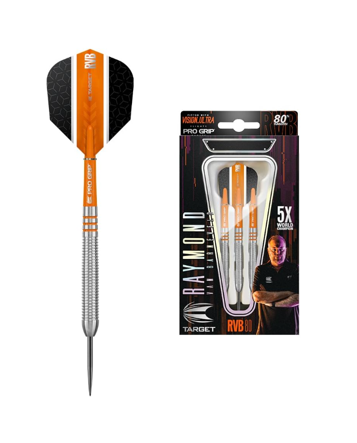 Target Darts Raymond Van Barneveld 80% Steel Tip Darts