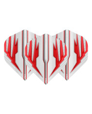 Red Dragon Hardcore Radical Standard Flights White/Red