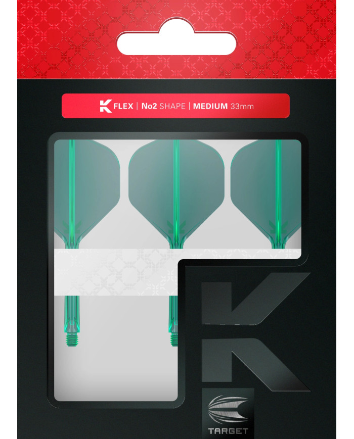 Target K-Flex Dart Flight System No2 - Green