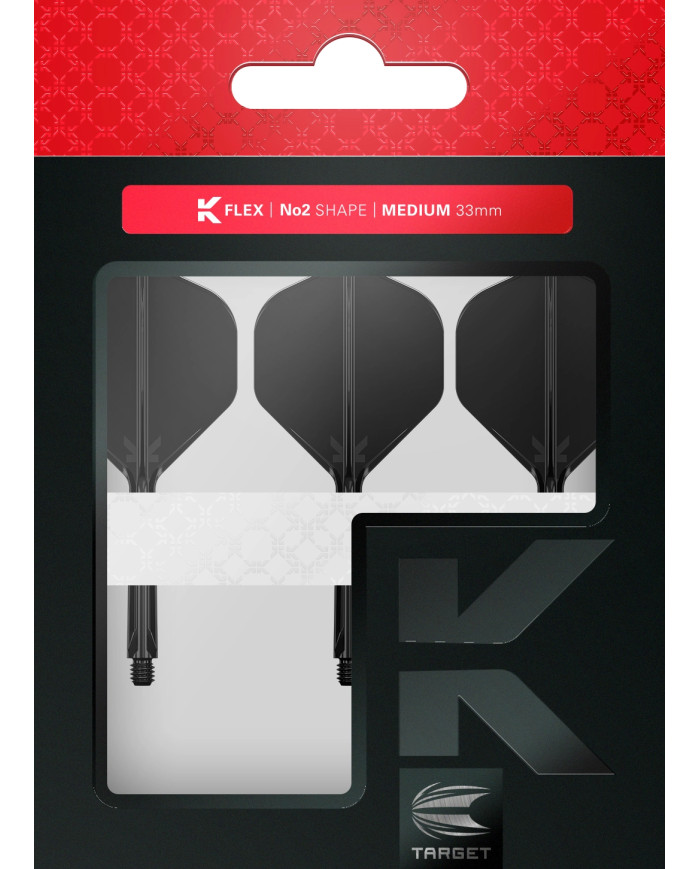 Target K-Flex Dart Flight System No2 - Black