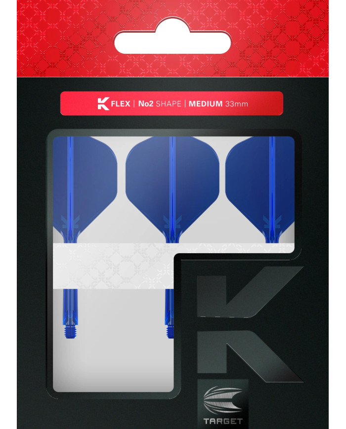 Target K-Flex Dart Flight System No2 - Blue