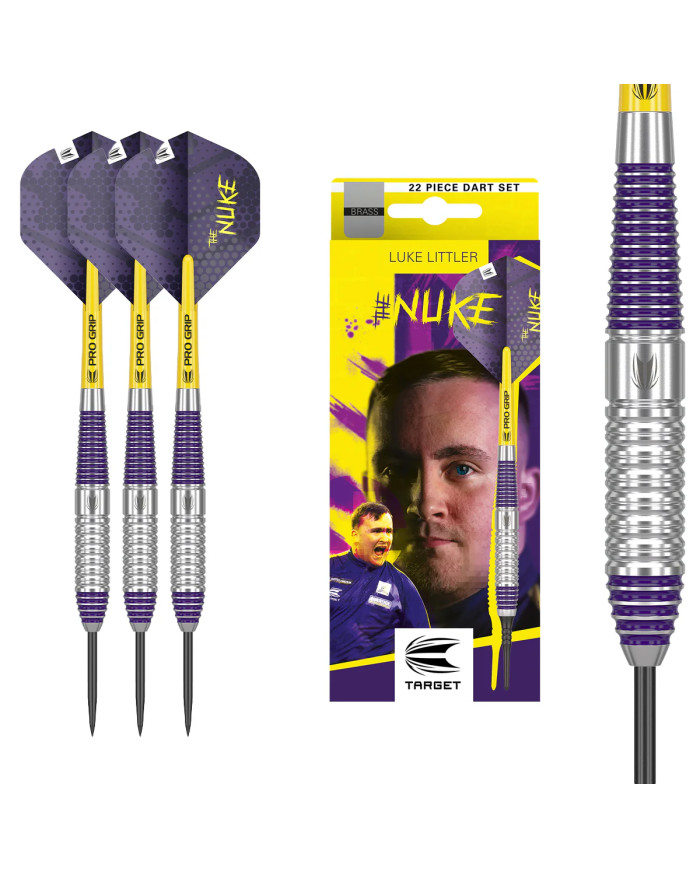 Target Luke Littler 22 Piece Brass Dart Set 22g