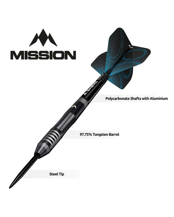 Mission Precision Darts Black PVD