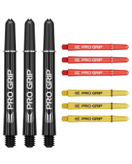 Target 3x Sets Pro Grip Shafts - Black/Red/Yellow