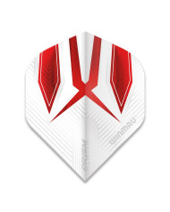 Winmau Prism Alpha Flights - White & Red
