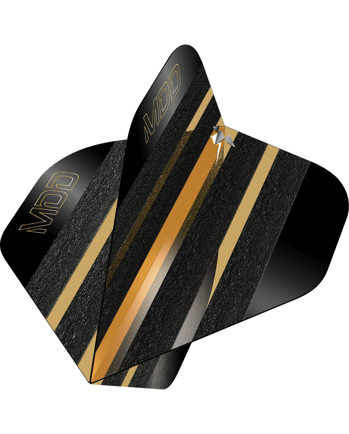 Mission Solo Darts Flights No.2 - MDD - Black & Gold