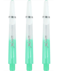 XQMax Gradient Polycarbonate Dart Shafts - Green/Clear