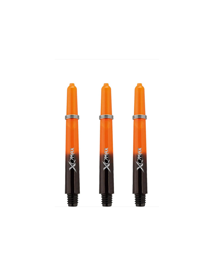 XQMax Gradient Polycarbonate Dart Shafts - Orange/Black