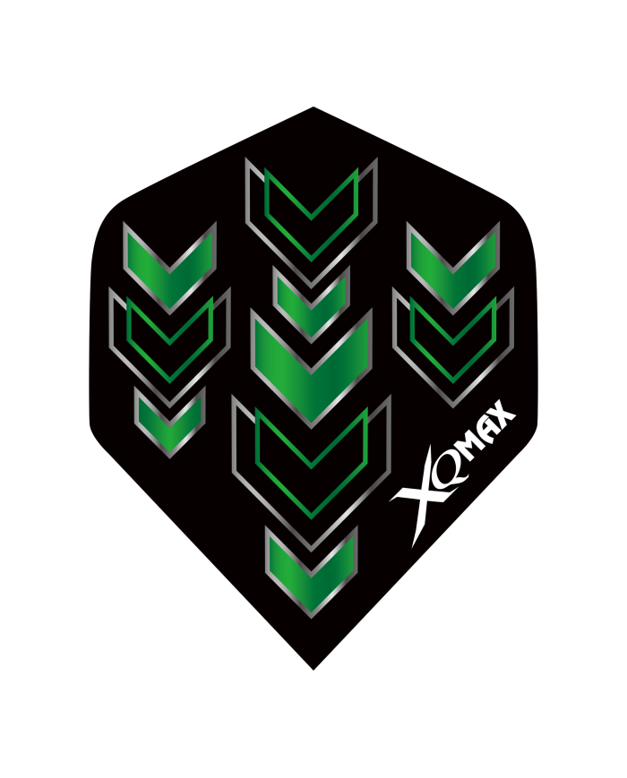 XQMax Arrow Flights - Green/Black