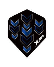 XQMax Arrow Flights - Blue/Black