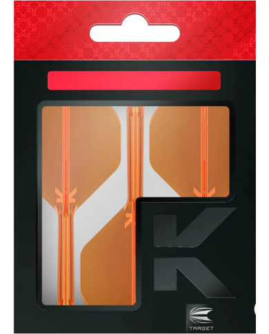 Target K-Flex Dart Flight System No.2 - Neon Orange