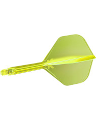 Target K-Flex Dart Flight System No.6 - Neon Yellow