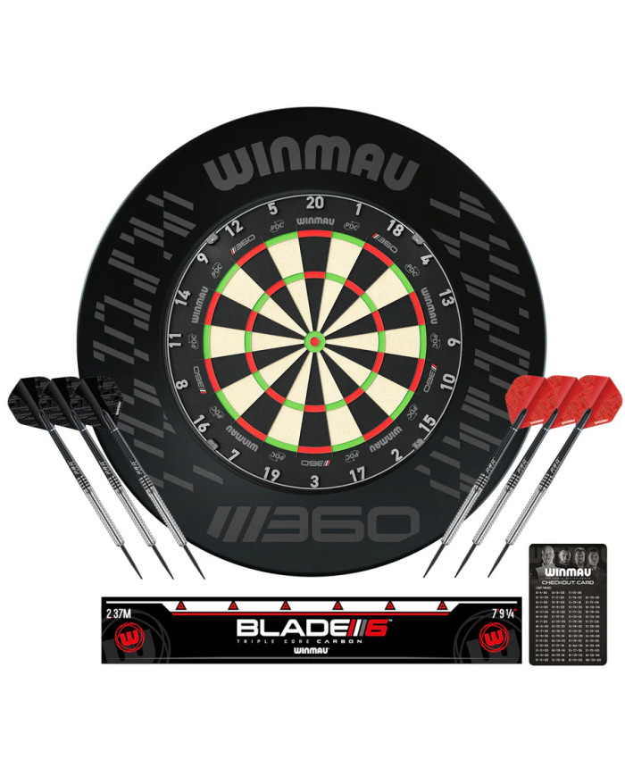 Winmau Blade 360 Triple Core Dartboard & Surround Bundle