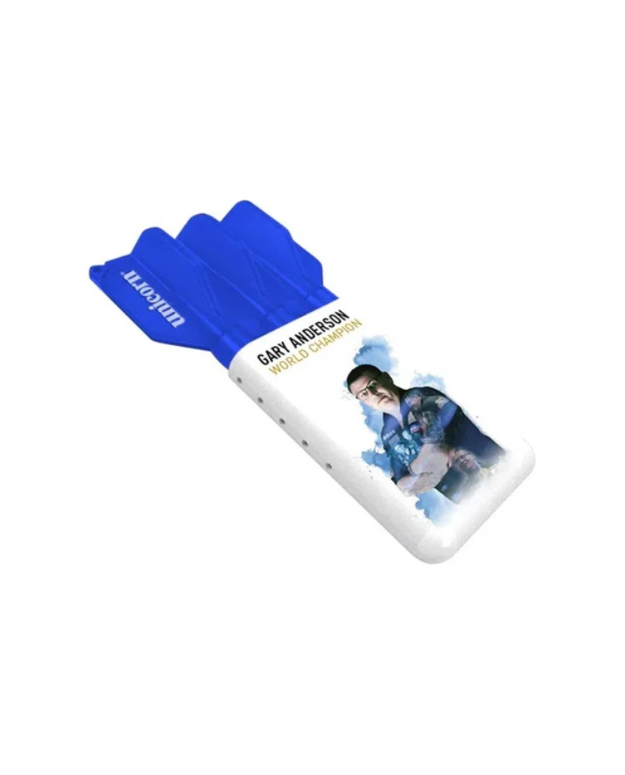Unicorn Gary Anderson Blue & White Slider Darts Case