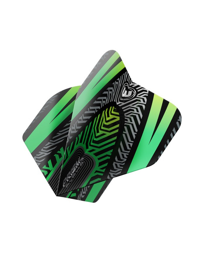 Winmau Prism Alpha Black & Green Flights