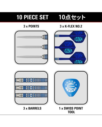 Target Japan Mizu 01 90% Tungsten SP Steel Tip Darts