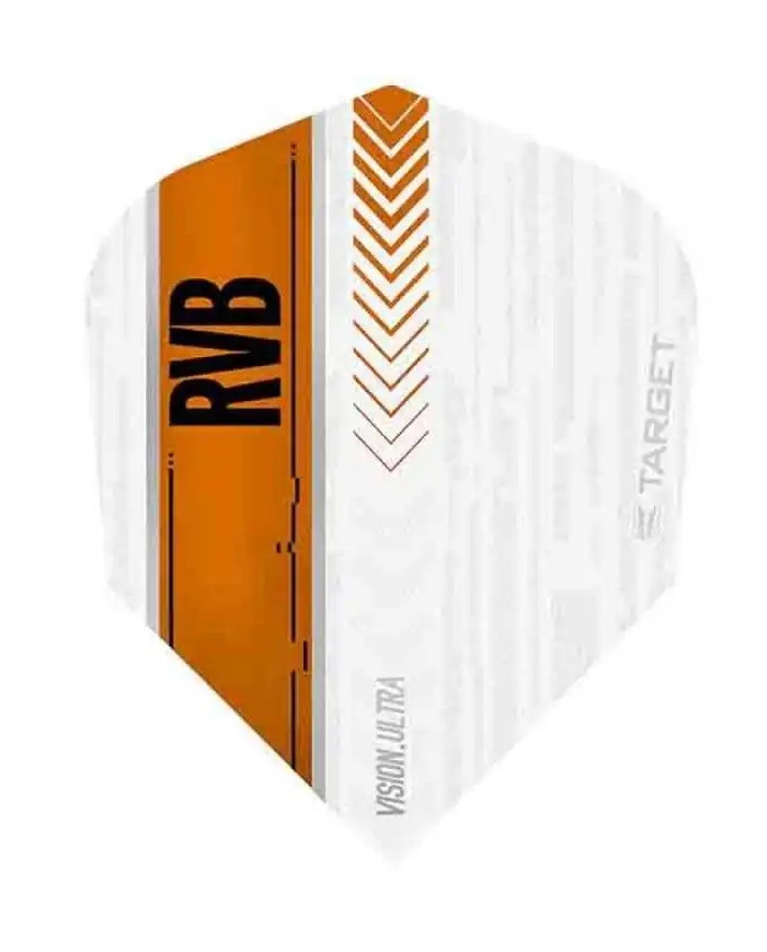 Target Darts RVB Vision Ultra White Orange Flights