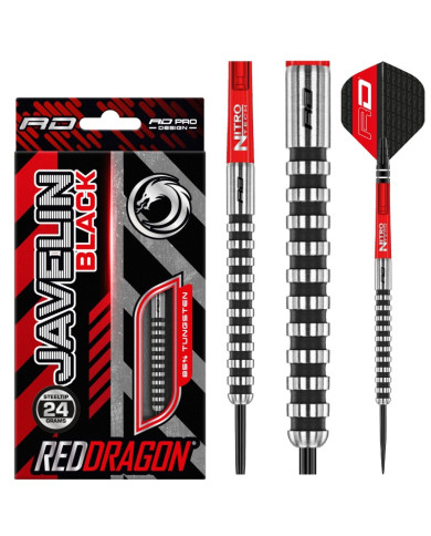 Red Dragon Javelin Black Darts - 24g