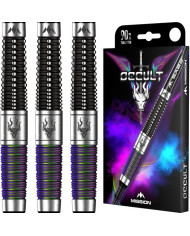 Mission Occult Darts Steel Tip - 90% - Black & Coral PVD